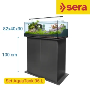 Sera AquaTank Set 96 Litros con mesa Black de 100 cm.