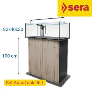 Sera AquaTank Set 96 Litros con mesa Cherry de 100 cm.