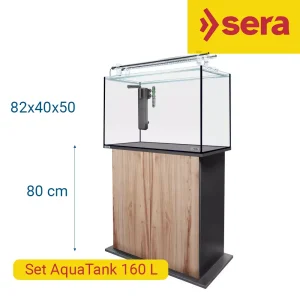 Sera AquaTank 160 L 82x40x50 Set con mesa Cherry 80 cm